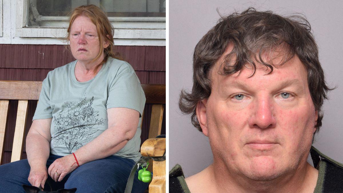 split photo of asa ellerup and rex heuermann