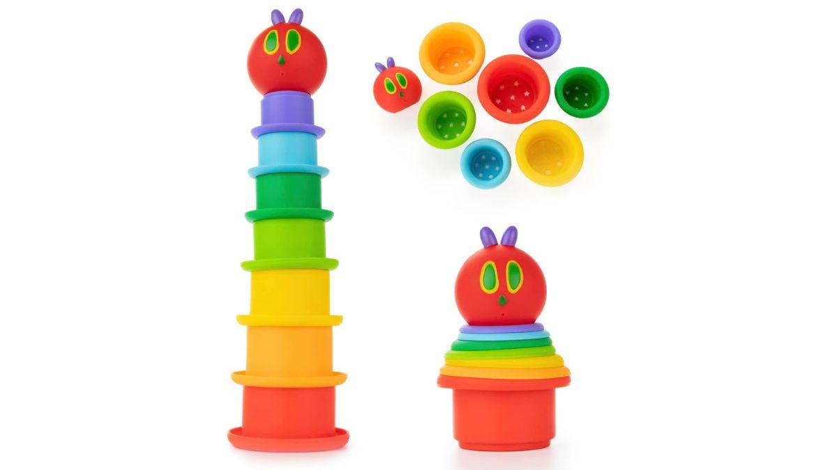 the very hungry caterpillar bath time stacking cup seta