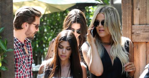 Khloe Kardashian,Kendall Kardashian has lunch with Kourtney Kardashian and Scott Disick