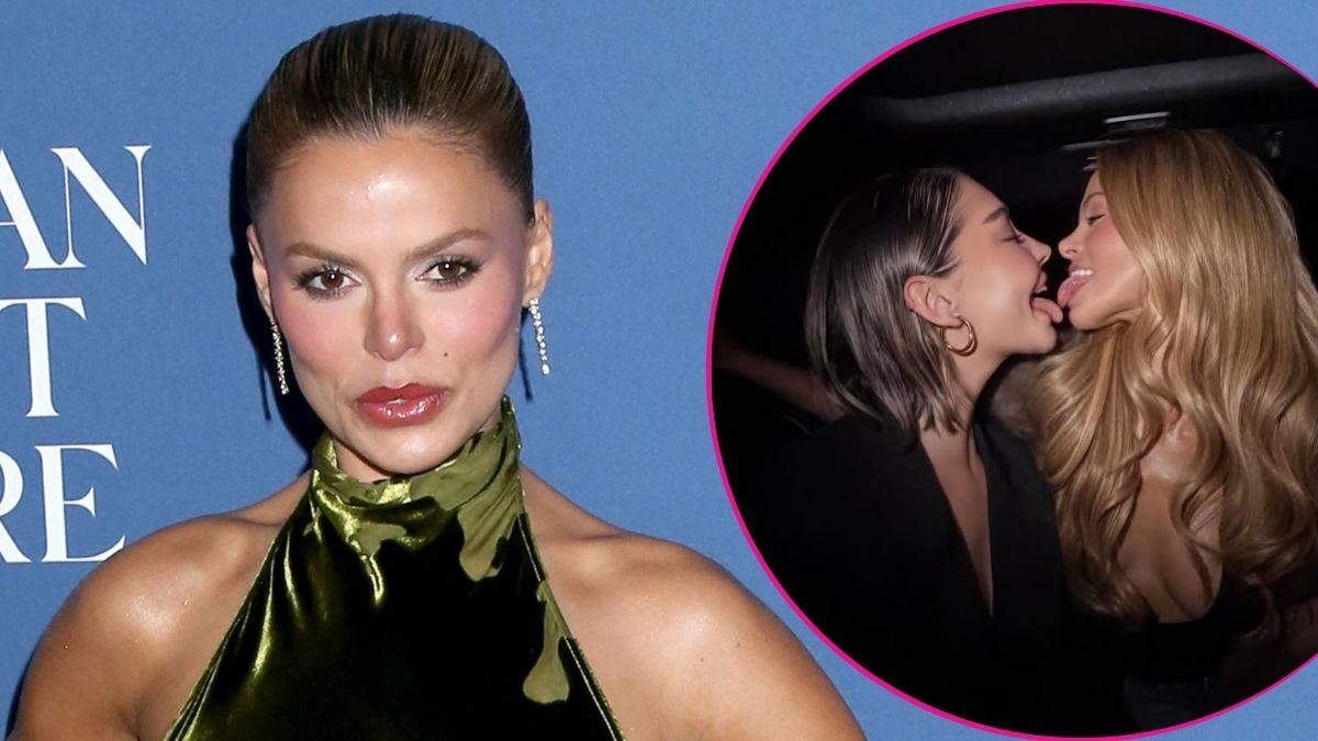 split image of Brooks Nader and Brooks Nader and Madeline Cline