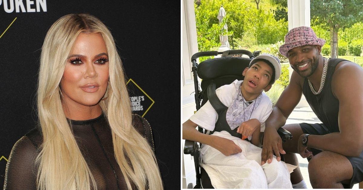 image of Khloé Kardashian spoke out against negative comments about Amari Thompson.