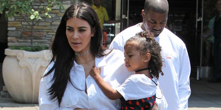 Kim Kardashian, Kanye West and daughter North Go To See &#8220;Finding Dora&#8221; in Los Angeles