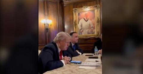 donald trump painting laughed at