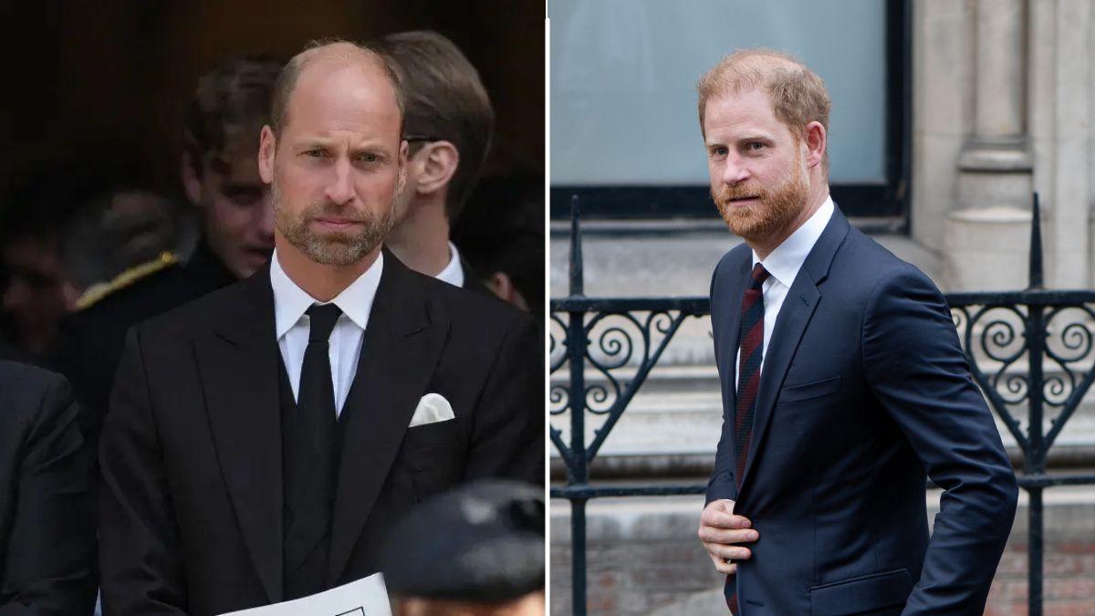 image split of prince William and prince harry