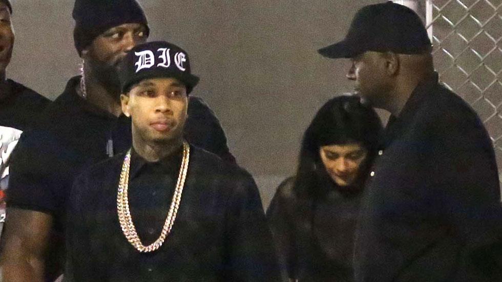 Kylie Jenner accompanies Tyga to his concert with Chris Brown and Trey Songz