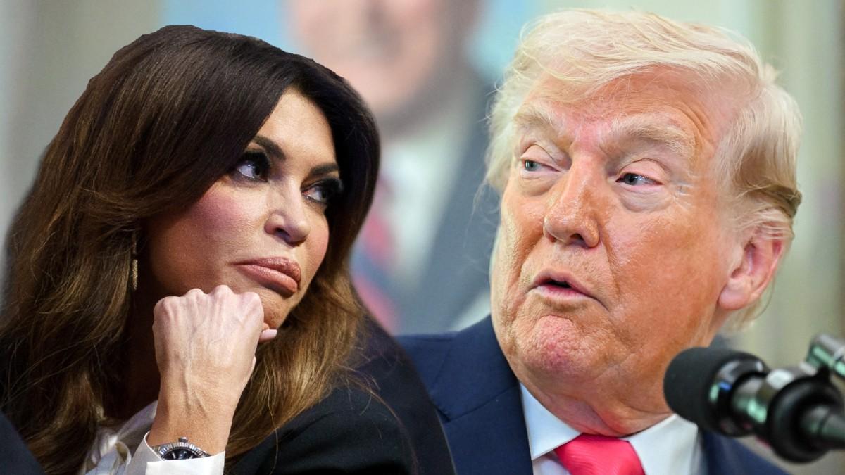 split of Kimberly Guilfoyle and Donald Trump