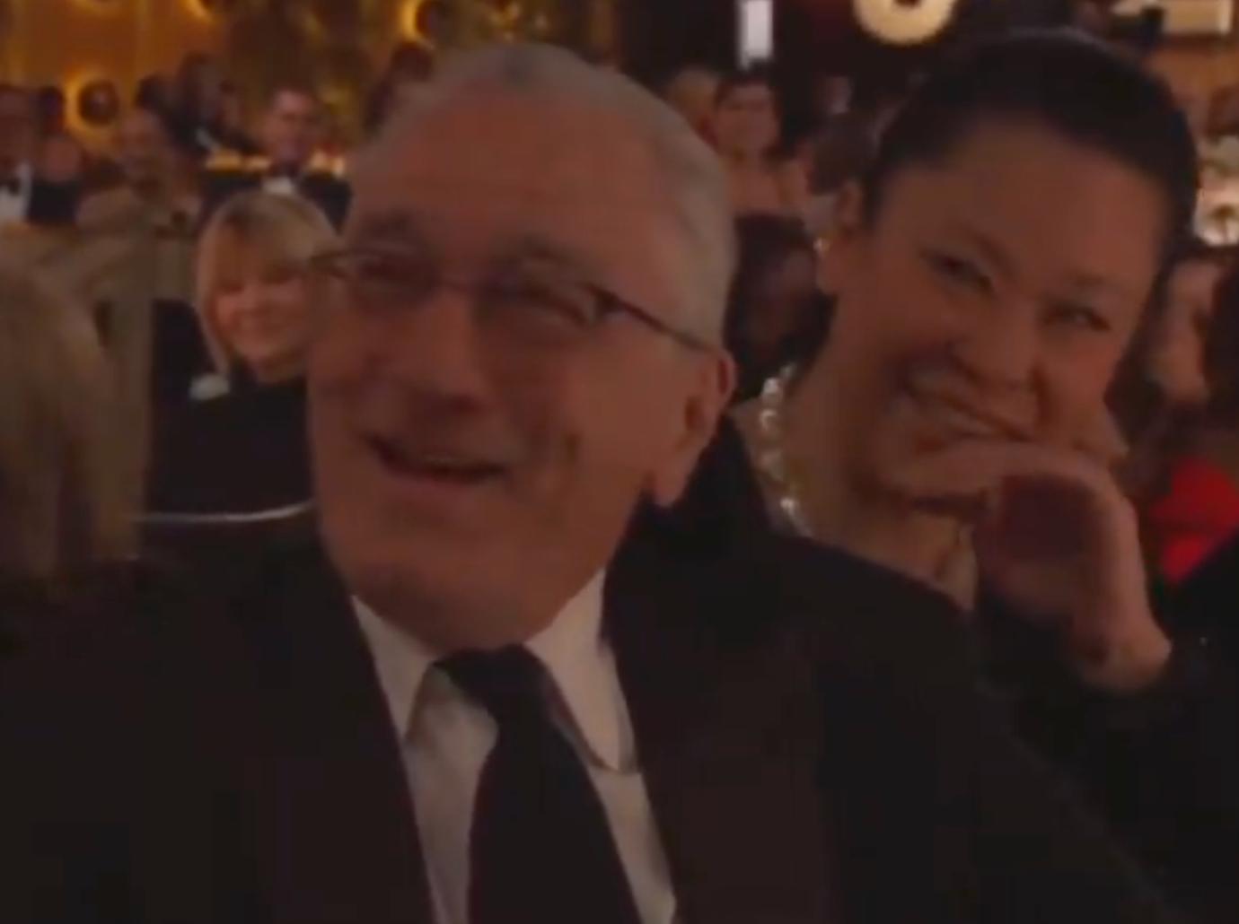 robert de niro pregnant  jo koy golden globes