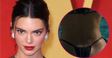 kendall jenner shows off booty in thong bikini