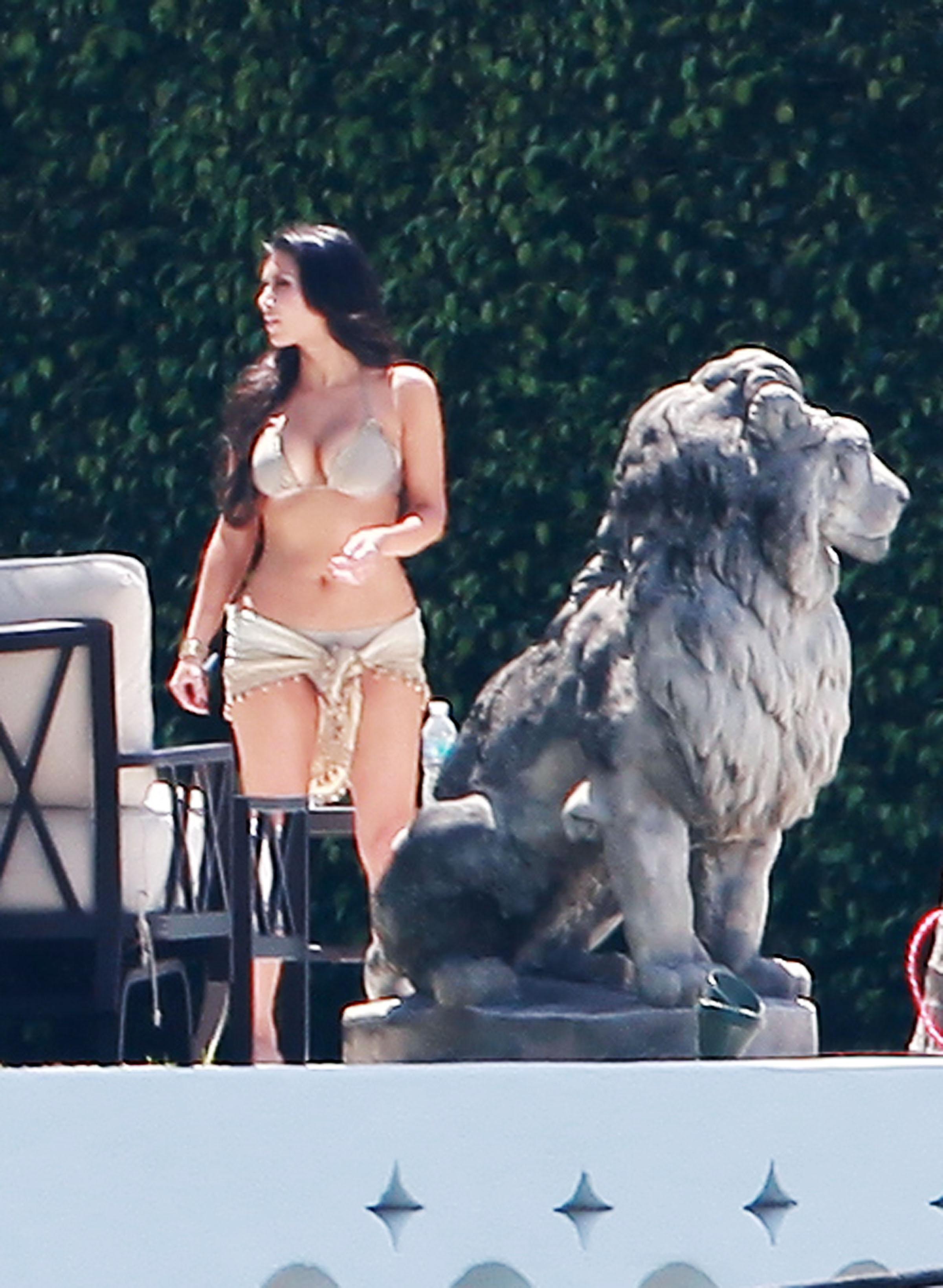 Kim Kardashian In a Bikini&#8230;For Work