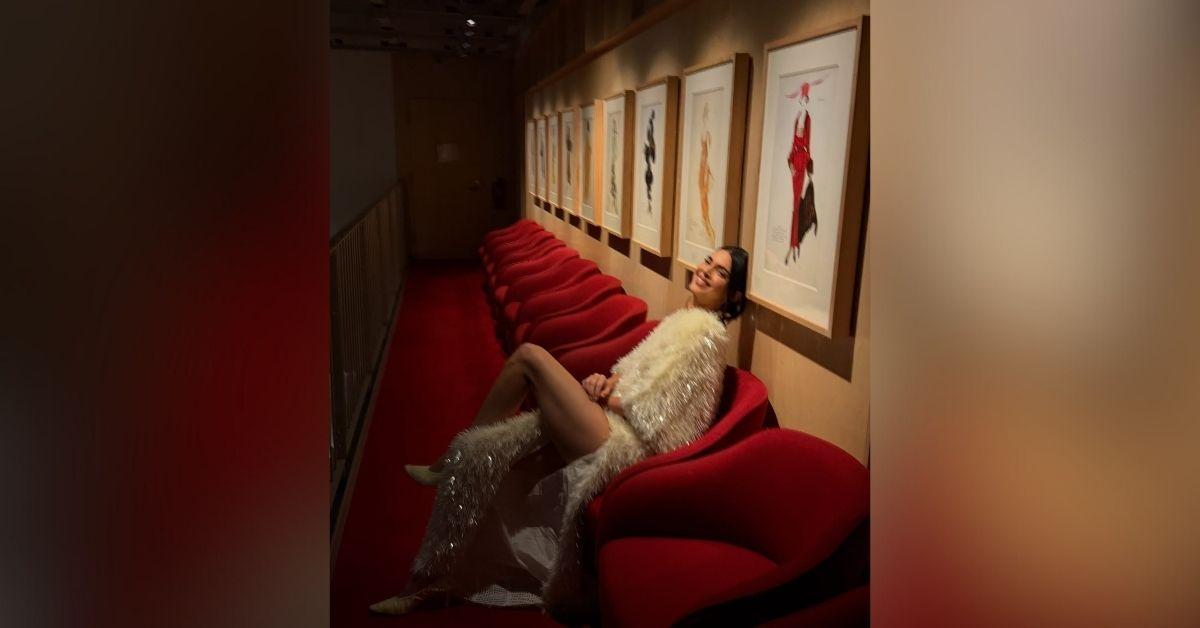 image of The supermodel later shared photos showing off the cozy-glam look on Instagram.