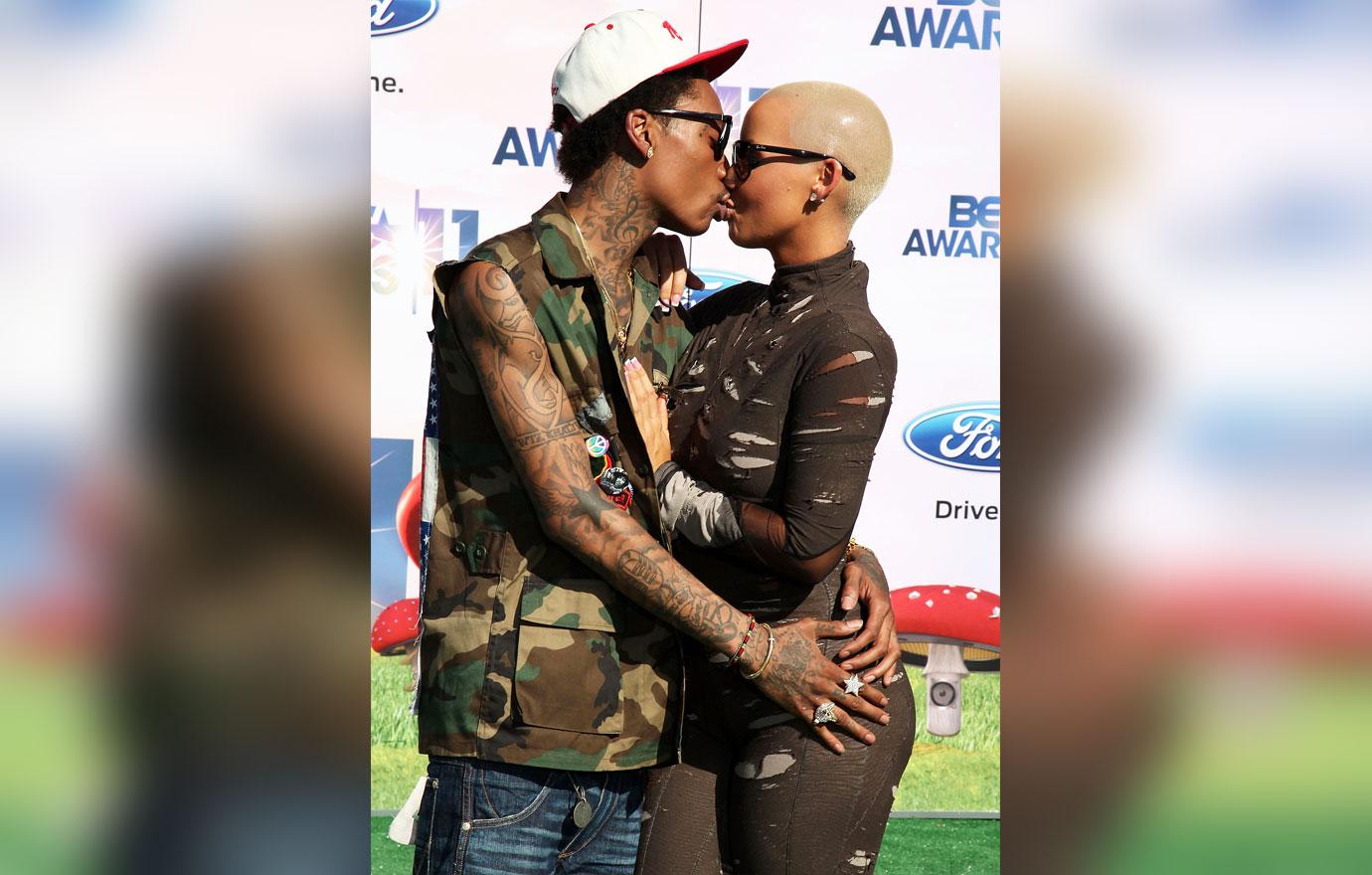 amber rose wiz khalifa concert son sebastian after split cheating ex alexander edwards