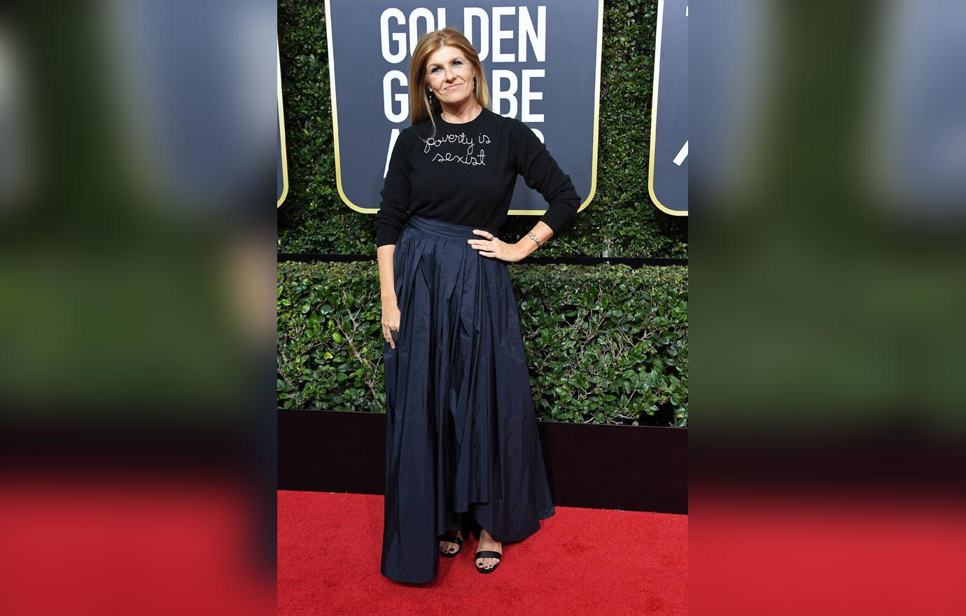 connie britton defends poverty sexist golden globes sweater 02