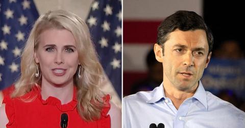 Photo of Natalie Harp and Jon Ossoff.