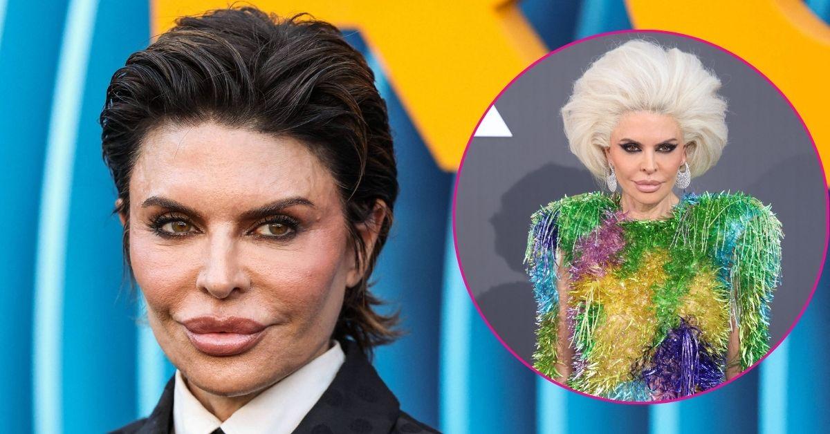 split photo of Lisa Rinna