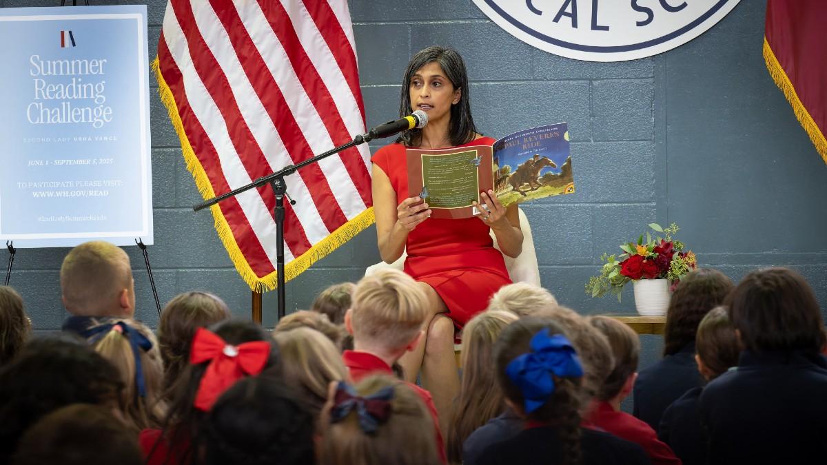 image of Usha Vance said she is not her husband's staffer. 