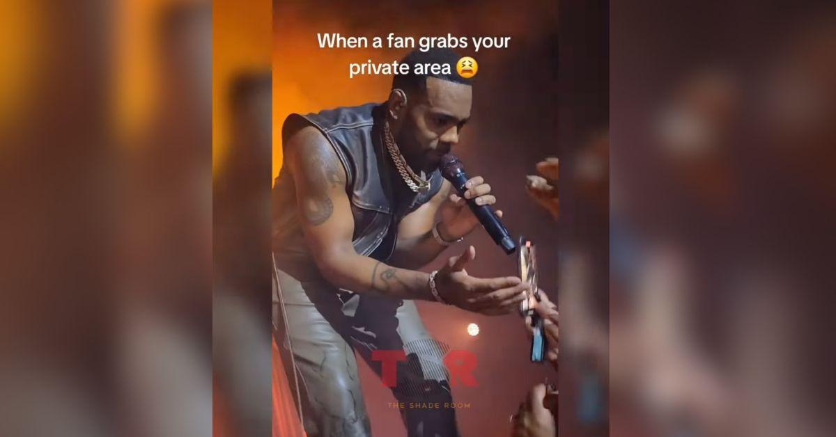 image of Mario scolded the fan for grabbing his crotch mid-performance.