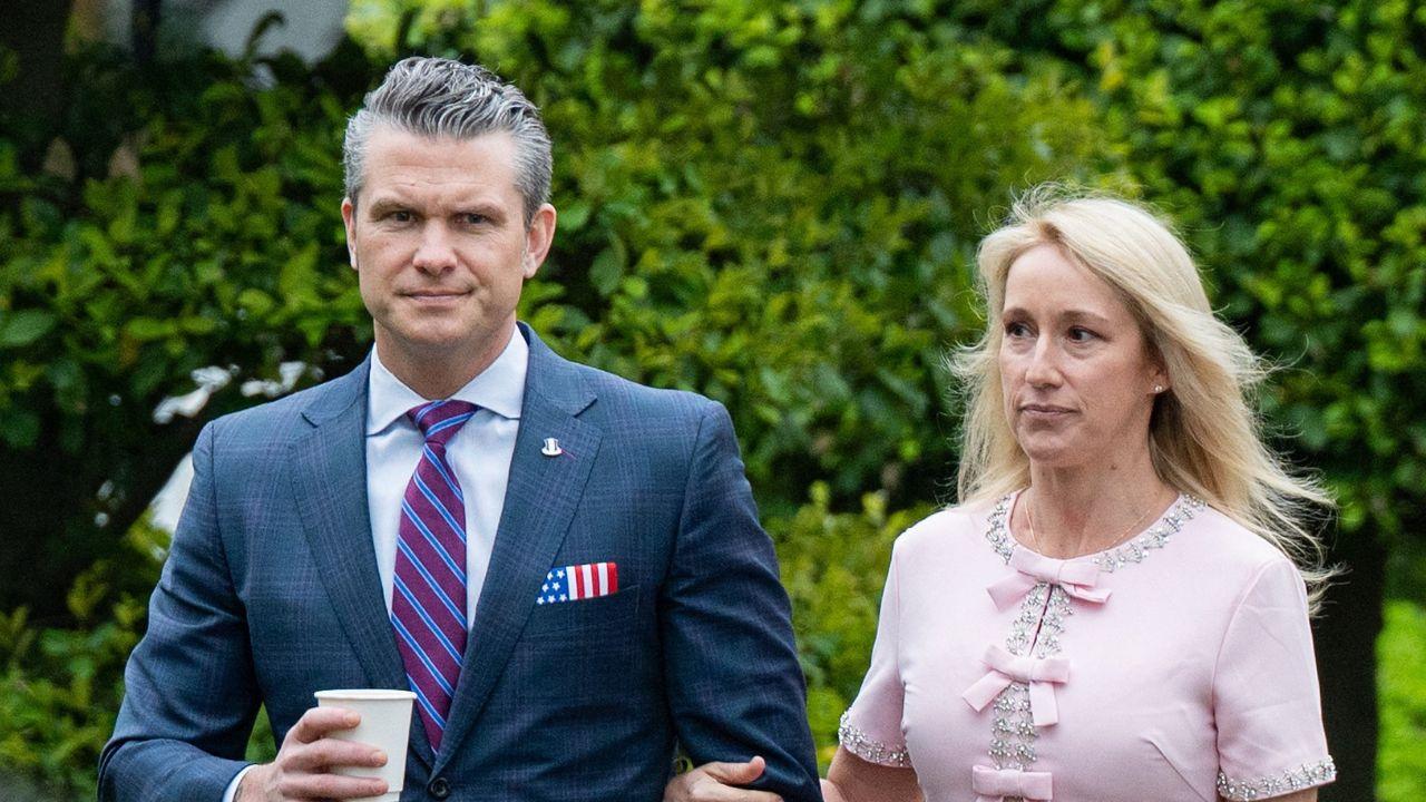 Photo of Pete and Jennifer Hegseth.