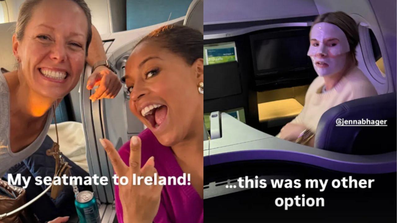 Split image of Dylan Dreyer with Sheinelle Jones, and Jenna Bush Hager.