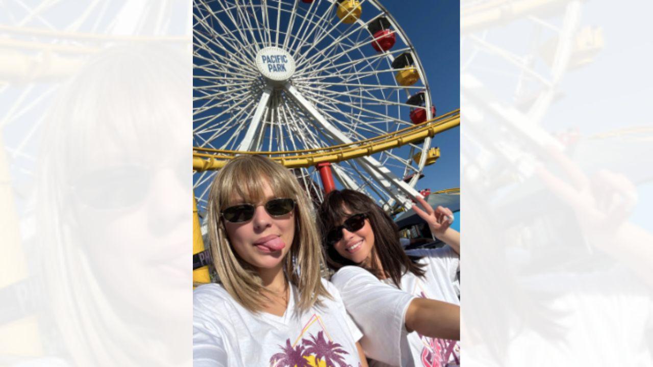 Image of Sydney Sweeney's friend sported a similar blonde wig.