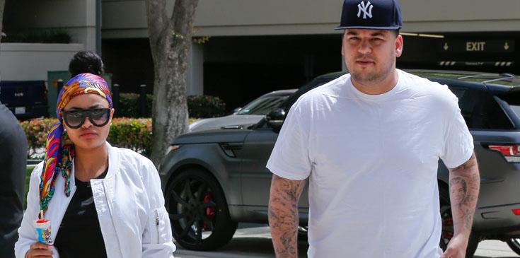 Blac Chyna shows off her big diamond ring with Rob Kardashian