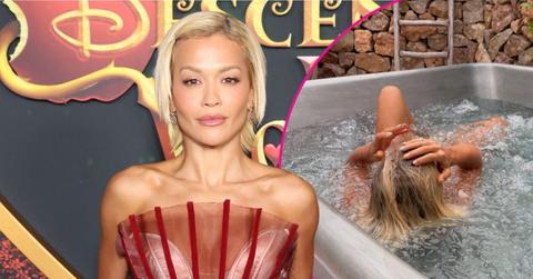 rita ora strips down bathtub photos