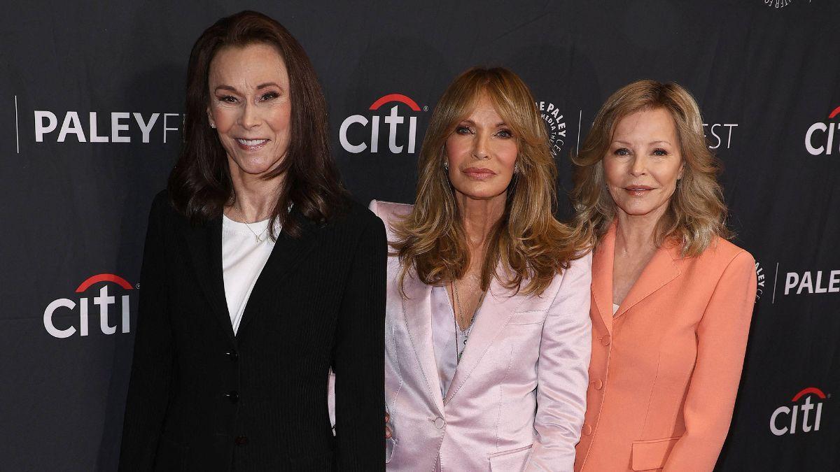 Photo of Cancer survivor Jaclyn Smith sent costar Cheryl Ladd her wigs to help her feel better about her hair loss.