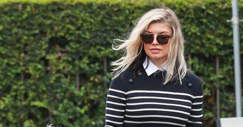 Fergie and Axl coordinate their looks for church