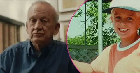 Composite photo of JonBenét Ramsey and her dad.