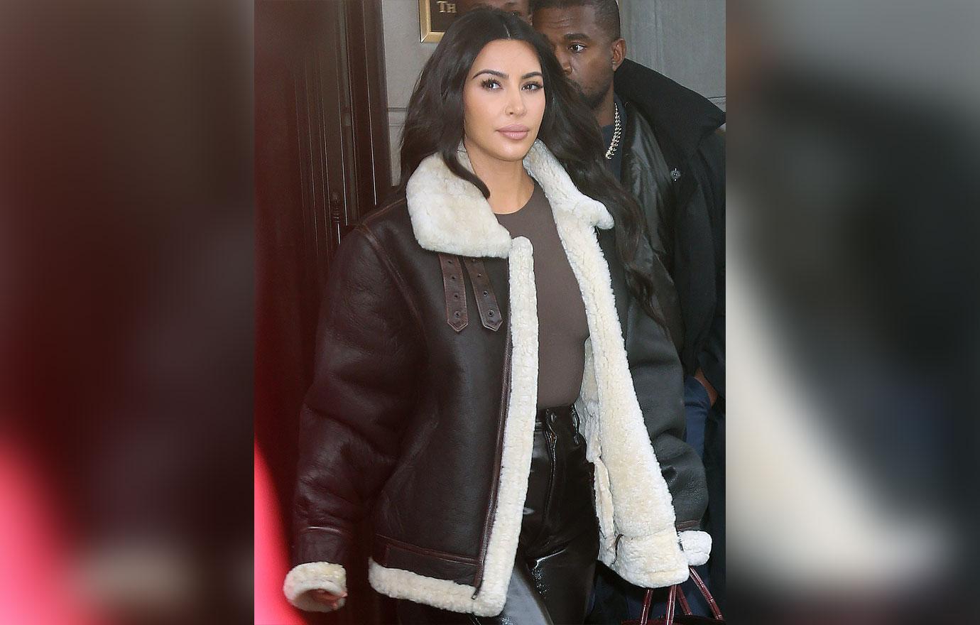 Kim Kardashian In Jacket Rodney Reed