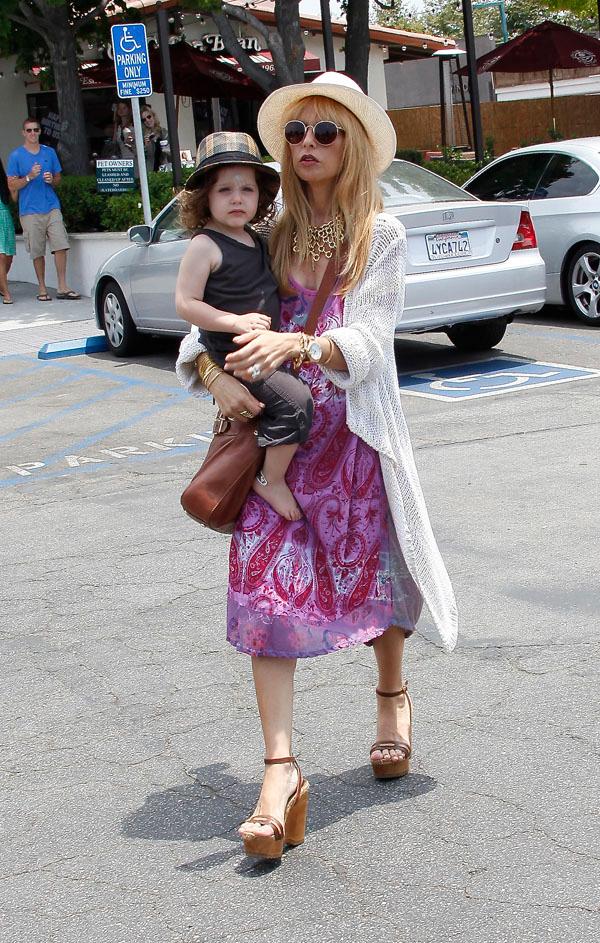 Rachel Zoe, Skyler and Rodger Berman at Malibu Mart