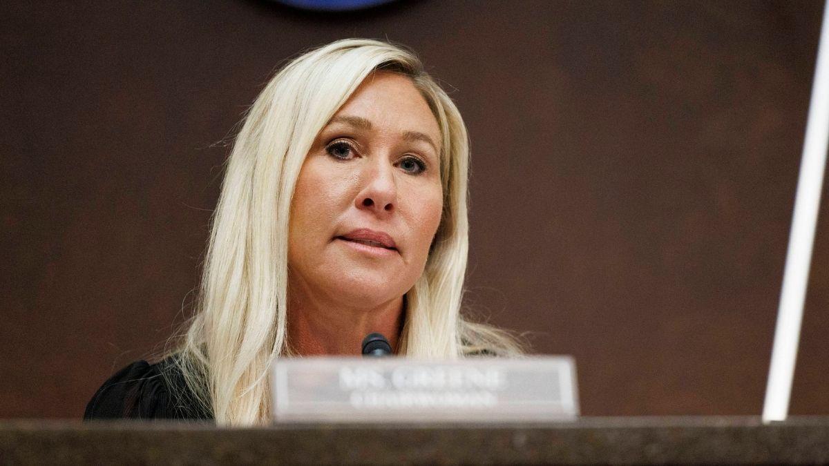 Image of Marjorie Taylor Greene broke with Donald Trump over the Iran conflict.