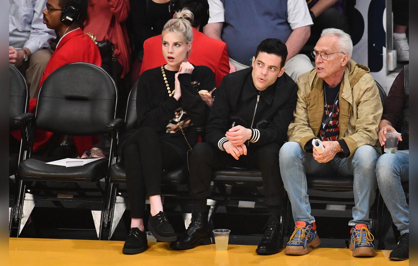 Celebrities At The Los Angeles Lakers Game