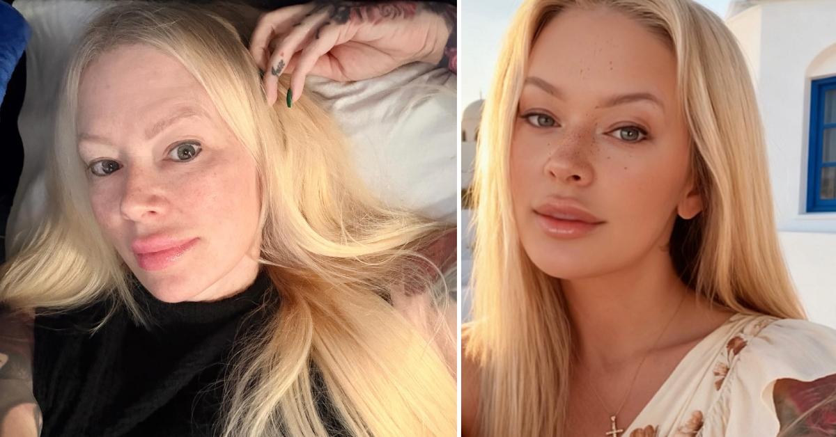 Two photos of Jenna Jameson