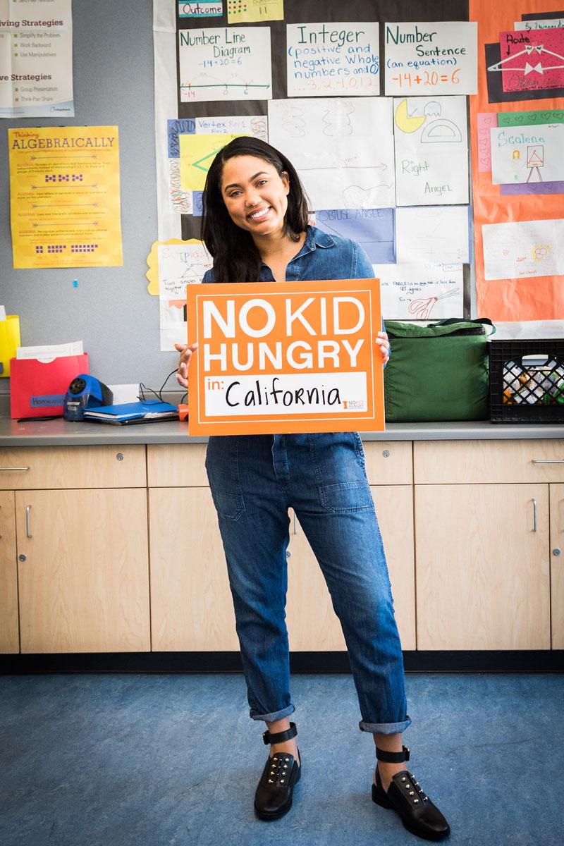 Ayesha Curry visits West Oakland School with No Kid Hungry