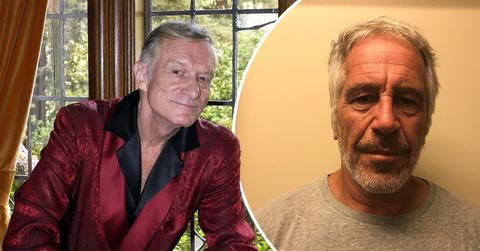 Composite photo of Hugh Hefner and Jeffrey Epstein.
