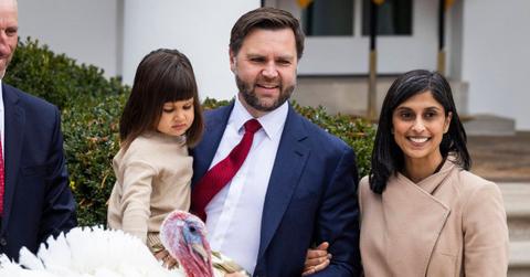 image of J.D. and Usha Vance share three kids together.