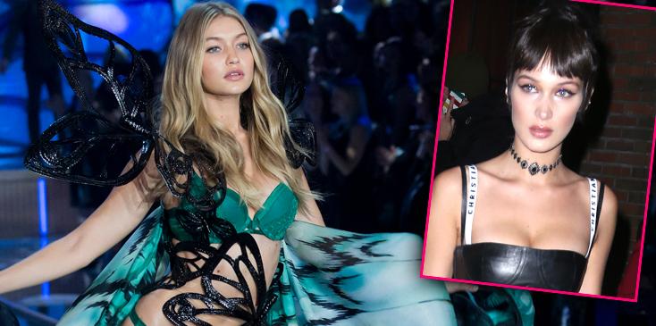 victoria secret fashion show gigi bella hadid feud