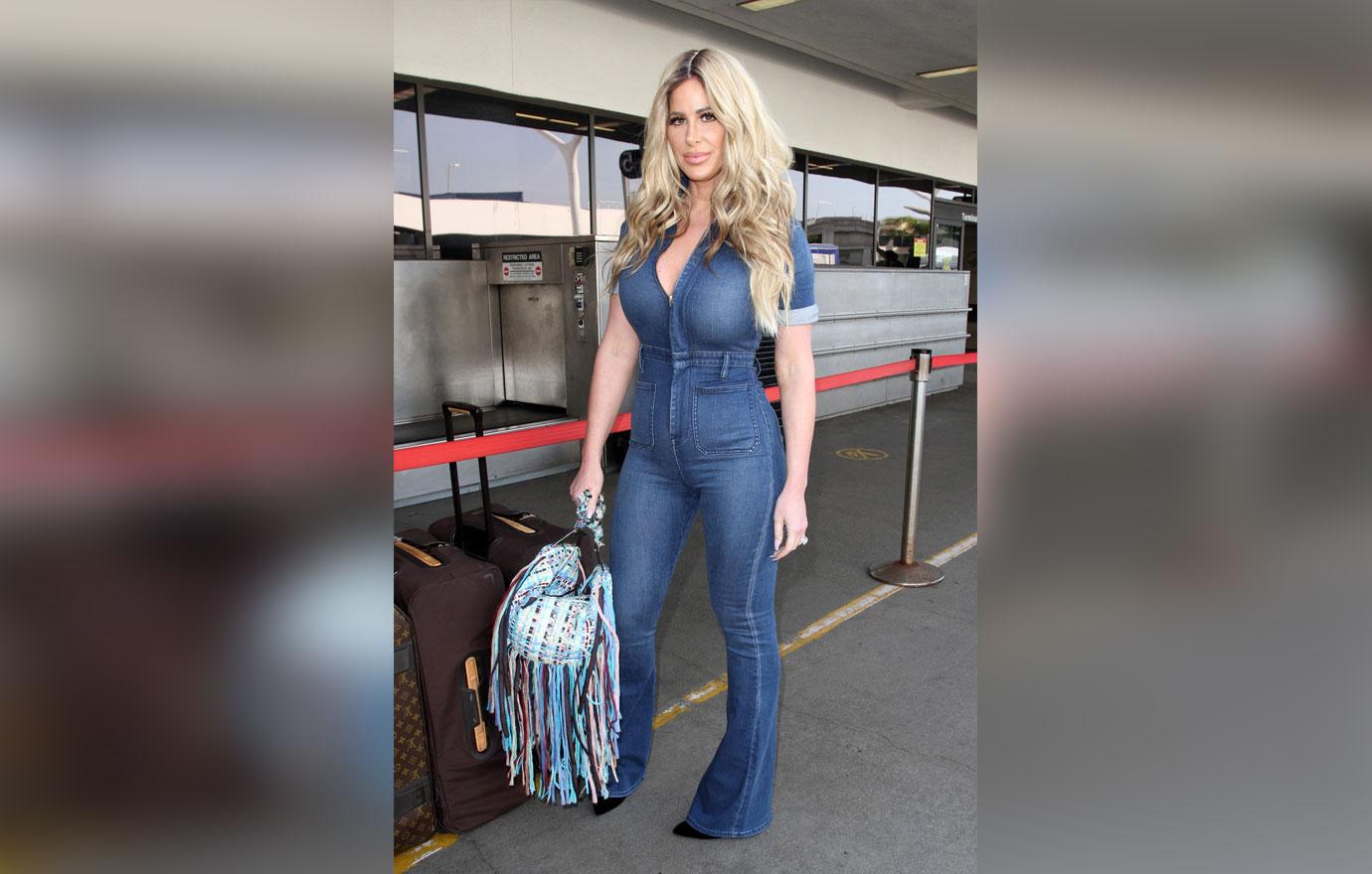 Kim Zolciak is a denim dame as she departs LAX