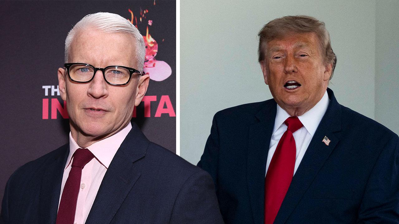 Image of Anderson Cooper and Donald Trump