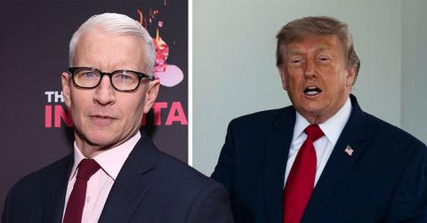 Image of Anderson Cooper and Donald Trump