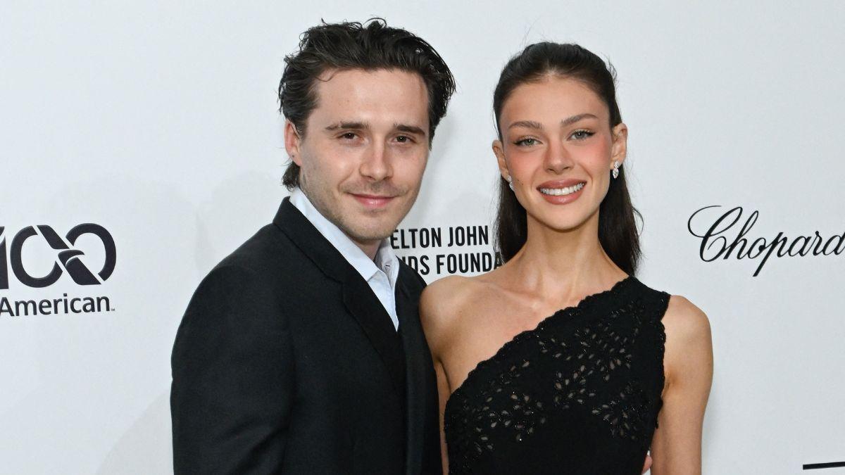Photo of Brooklyn Beckham and Nicola Peltz.