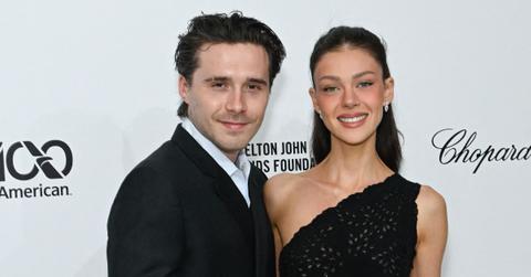 Photo of Brooklyn Beckham and Nicola Peltz.