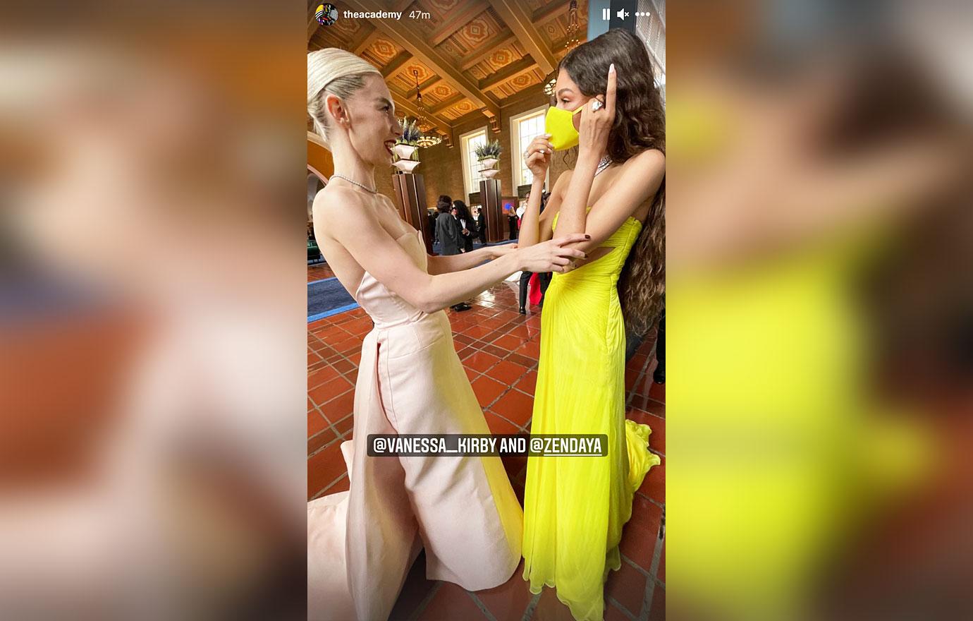 vanessa kirby zendaya oscars  best candid moments