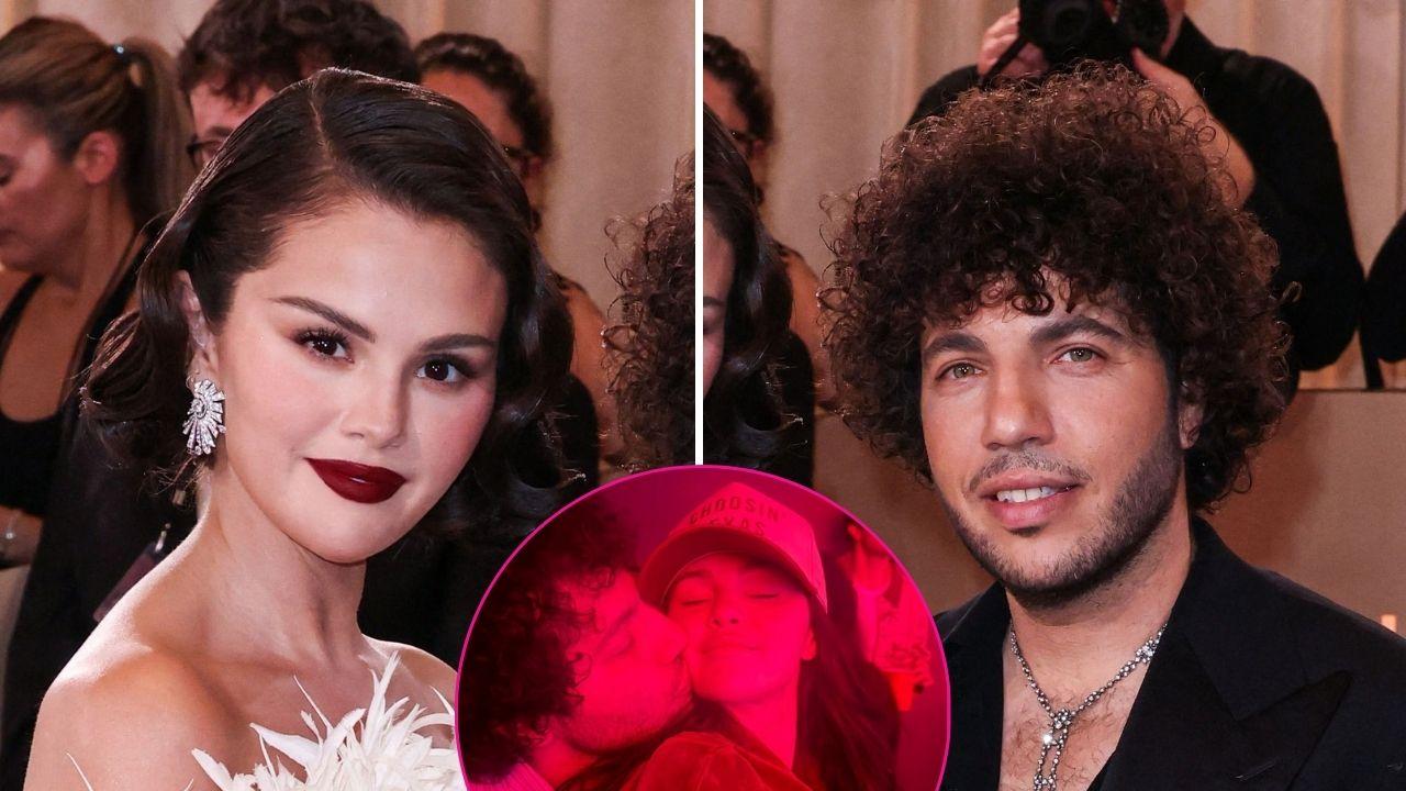 selena gomez benny blanco first wedding anniversary kiss