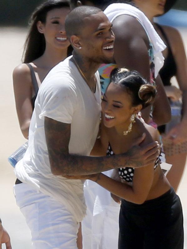 Chris Brown And Karrueche Tran Cuddle In Adorable Instagram Photo After