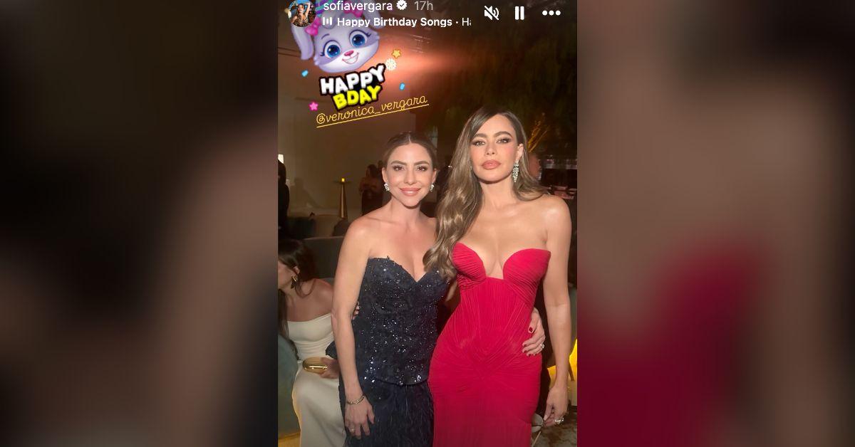 Image of Sofía Vergara is close with her sister Veronica.