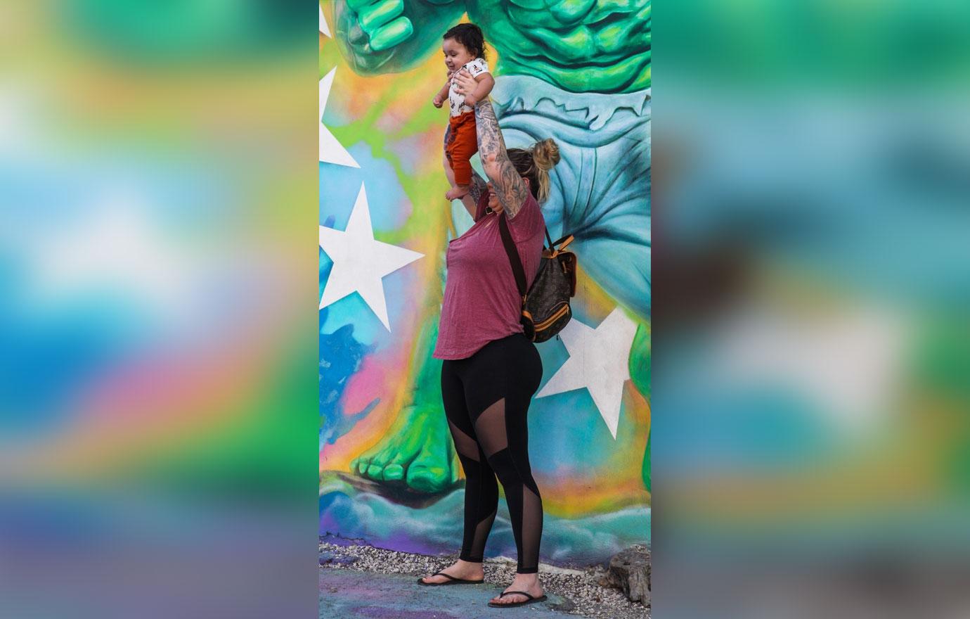 *EXCLUSIVE* Kailyn Lowry spends the day out with her son Lux Russell