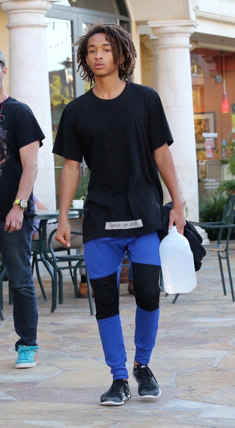 Jaden Smith shops in Calabassas