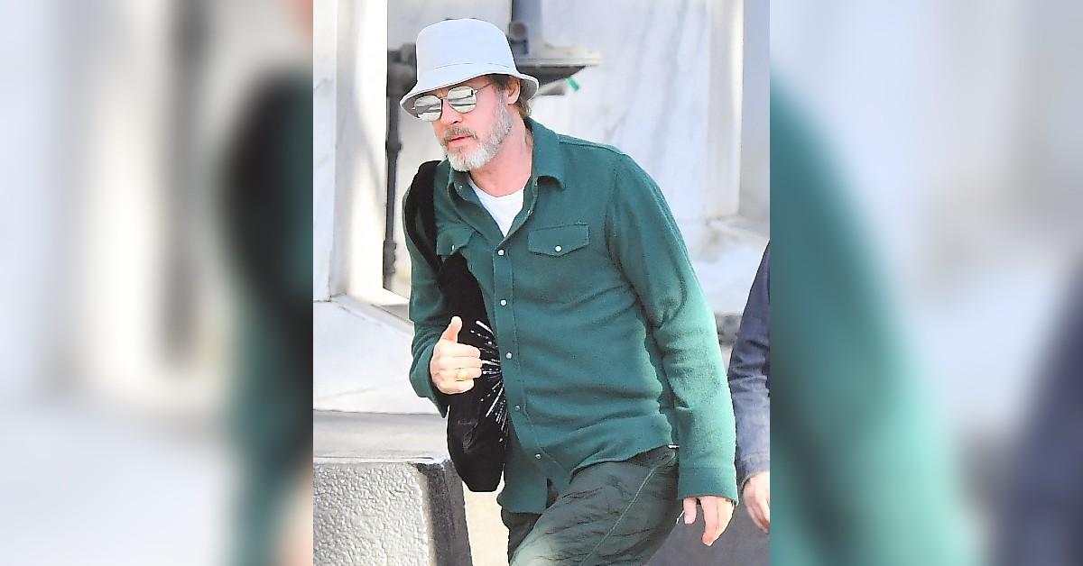 brad pitt spotted beverly hills