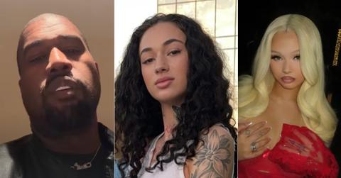 Photo of Kanye West; picture of Bhad Bhabie; image of Alabama Barker.